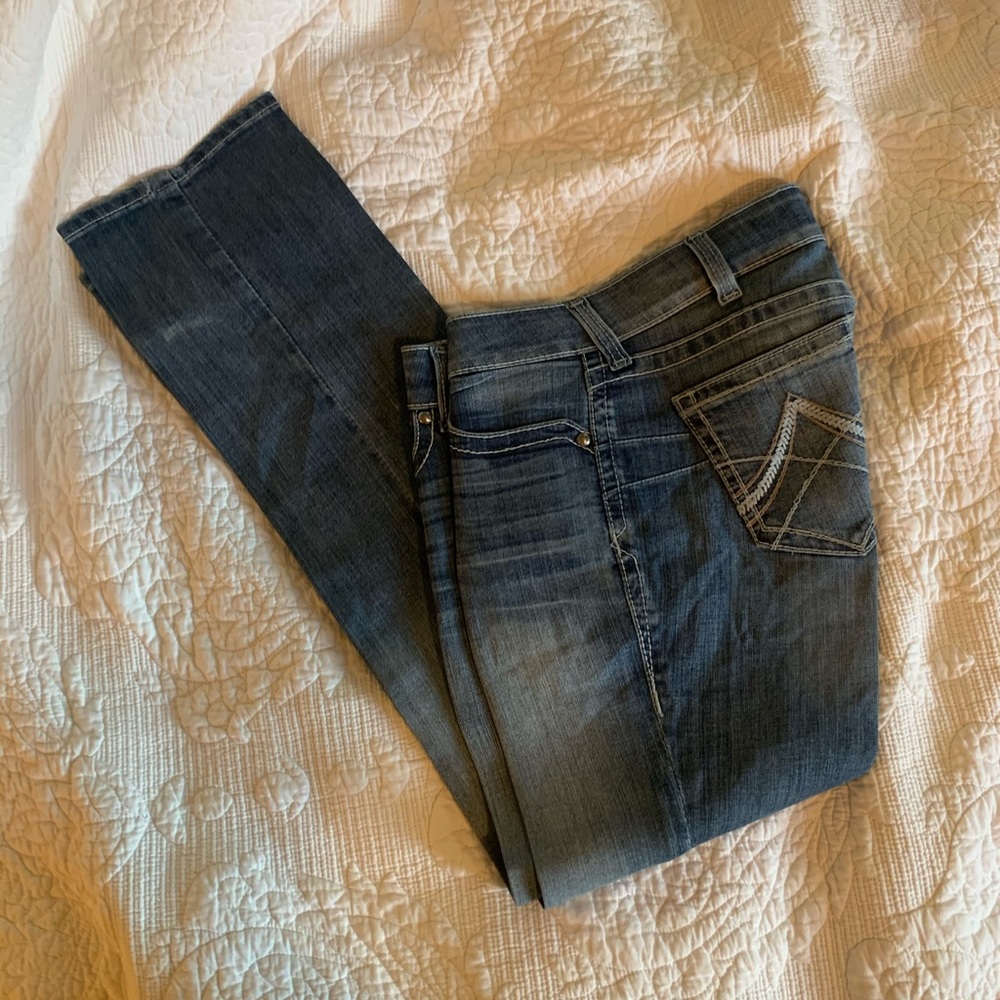 Ariat starched jeans size 28R
